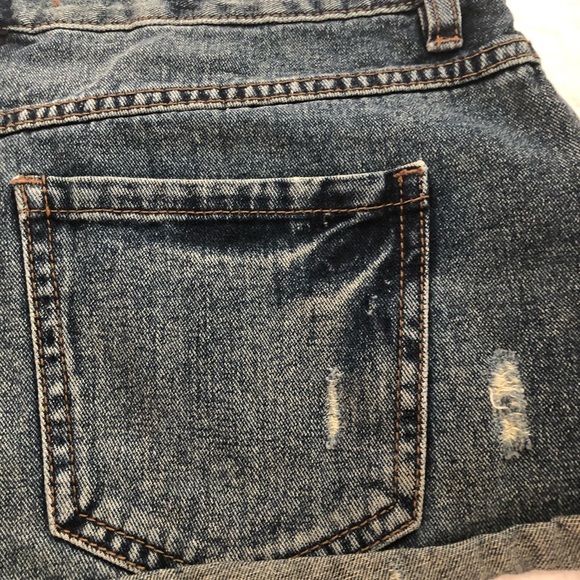Free People Distressed Jean Shorts - Picture 4 of 8